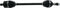 QuadBoss 20-21 Can-Am Defender HD10 DPS Rear Left Side Rugged Axle