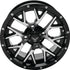 QuadBoss Barbwire 14X7 - 5+2 - 4/110 - Black Machined