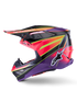 ALPINESTARS Supertech S M10 Era Helmet Pnk/Violet/Ylw Fluo Glossy Xs - 482-00185XS