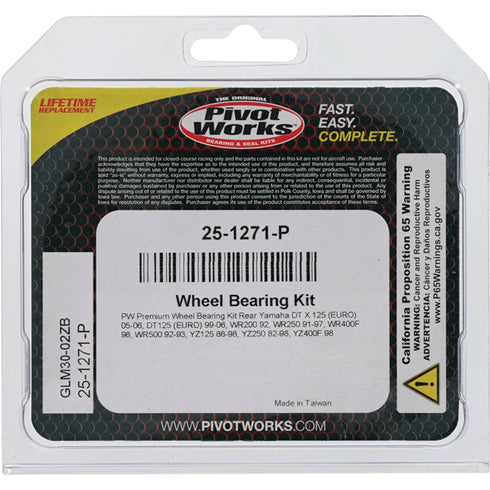 PIVOT WORKS Wheel Bearing Kit Premium - 22-51271P