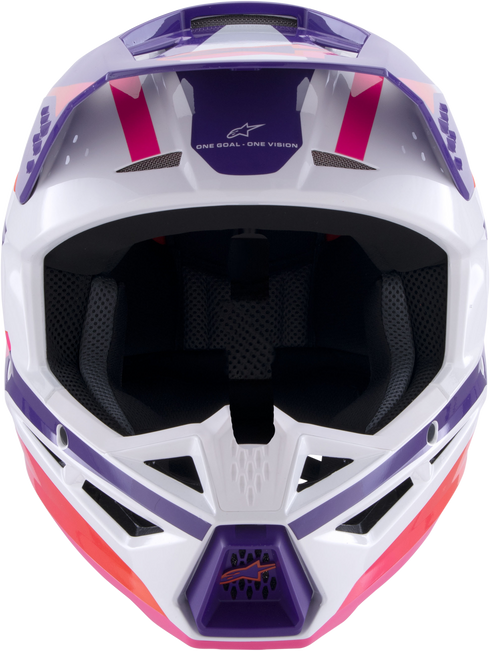 ALPINESTARS Sm3 Heat Helmet White/Purple/Pink Glossy Xl - 482-00120X