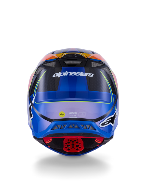 ALPINESTARS Supertech S M10 Era Helmet Blu/Rd/Ylw Fluo Glossy Sm - 482-00186S