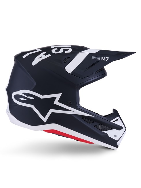 ALPINESTARS Sm7 Dasher Helmet Blk/Wht Matt 2x - 482-001892X