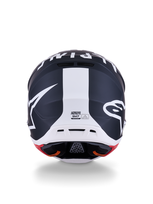 ALPINESTARS Sm7 Dasher Helmet Blk/Wht Matt Lg - 482-00189L