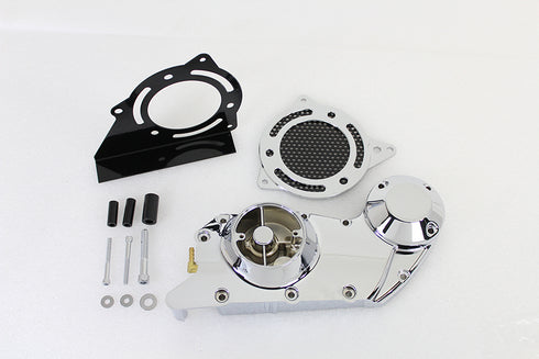 Motorshop Chrome Cam and Sprocket Cover Set - 10-0478