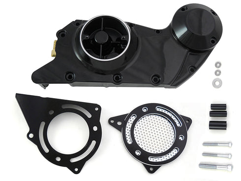 Motorshop Black Cam and Sprocket Cover Set - 10-0489