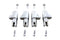 Motorshop Chrome Aluminum Alloy Tappet Block Set - 10-0593