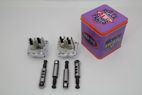 Motorshop Chrome Tappet Block and Tappet Kit - 10-0687