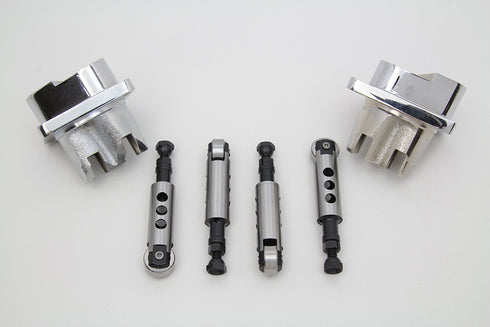 Motorshop Chrome Tappet Block and Tappet Kit - 10-0687