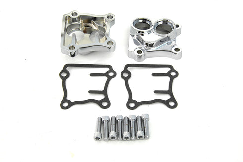 Motorshop Tappet Cover Kit Chrome - 10-0811