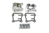 Motorshop Tappet Cover Kit Chrome - 10-0811