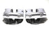 V-Twin Cylinder Head Set with Chrome Rocker Box - 10-1064