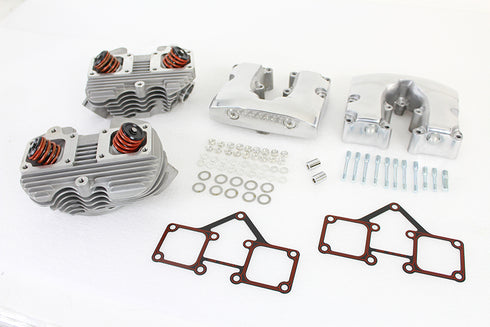 V-Twin Cylinder Head Set with Polished Rocker Box - 10-1127
