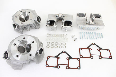 V-Twin Cylinder Head Set with Polished Rocker Box - 10-1127