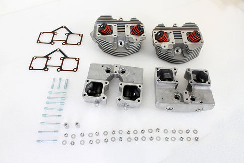 V-Twin Cylinder Head Set with Polished Rocker Box - 10-1128