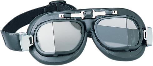 DRAG SPECIALTIES Red Baron Goggle - Flat Black - Tinted Lens 220001-BX3