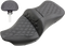 SADDLEMEN Roadsofa™ Seat - Heated - Full Lattice Stitch - with Backrest - Black - FL '09-'24 808-07B-182TBRH