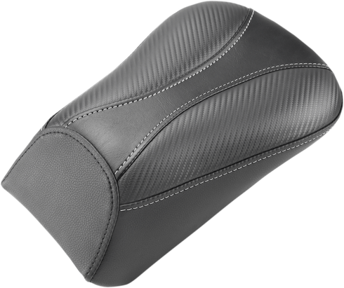 SADDLEMEN Dominator Pillion Pad - Standard Reach - Black w/ Gray Stitching - FL/FX '00-'06 800-01-0162
