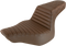 SADDLEMEN Step-Up Seat - Front Tuck-n-Roll/Rear Lattice Stitch - Brown 813-27-176BR