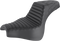 SADDLEMEN Step-Up Seat - Front Tuck-n-Roll/Rear Lattice Stitch - Black - FXFB/S '18-'23 818-28-176