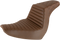 SADDLEMEN Step-Up Seat - Front Tuck-n-Roll/Rear Lattice Stitch - Brown 818-29-176BR