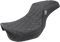 SADDLEMEN Pro Series SDC Performance Seat - w/o Backrest - Lattice Stitch/Lumbar Gripper - FLD/FXD '06-'17 SC80604DB