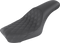 SADDLEMEN Profiler Seat - Front Lattice/Rear Smooth - Black - FXDWG '04-'05 804-05-149