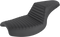SADDLEMEN Step-Up Seat - Front Tuck-n-Roll/Rear Lattice Stitch - Black 882-09-176