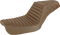 SADDLEMEN Step-Up Seat - Front Tuck-n-Roll/Rear Lattice Stitch - Brown - FXD 804-04-176BR