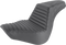 SADDLEMEN Step-Up Seat - Front Tuck-n-Roll/Rear Lattice Stitch - Black - FL/FX '18-'24 818-27-176