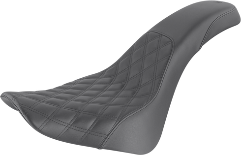 SADDLEMEN Profiler Seat - Front Lattice/Rear Smooth - Black - FL '18-'24 818-33-149