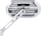 ARLEN NESS Mirror - Sidekick - Side View - Oval - Chrome - Left 510-001