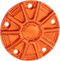 ARLEN NESS Points Cover - Orange - Twin Cam 700-029