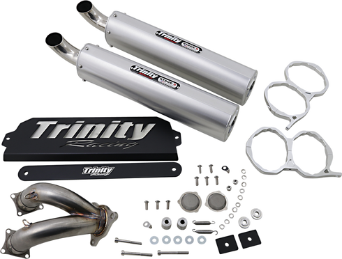 TRINITY RACING Stage 5 Slip-On Mufflers - Brushed TR-4173S