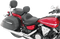 MUSTANG Seat - Wide Touring - With Driver Backrest - Two-Piece - Chrome Studded - Black w/Conchos 79476