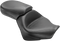 MUSTANG Seat - Vintage - Wide - Touring - Without Driver Backrest - Two-Piece - Smooth - Black 76161