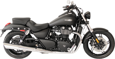 MUSTANG Seat - Vintage - Wide - Touring - Without Driver Backrest - Two-Piece - Smooth - Black 76831