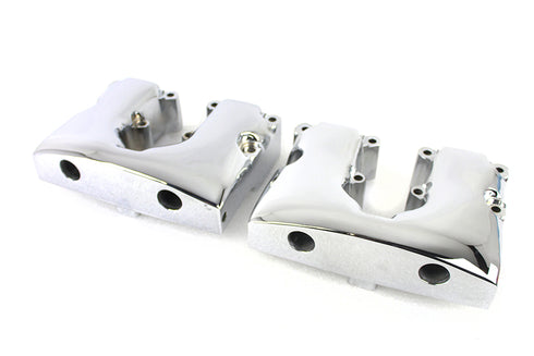 V-Twin Shovelhead Rocker Box Cover Set Chrome - 11-0056