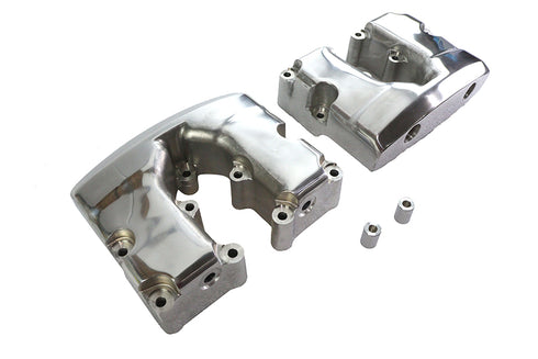 Motorshop Shovelhead Rocker Box Cover Set Polished - 11-0057
