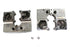 Motorshop Shovelhead Rocker Box Cover Set Polished - 11-0057