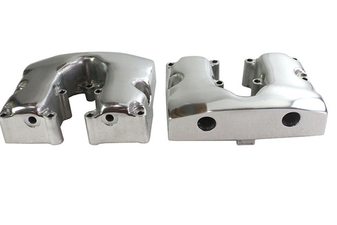 Motorshop Replica Shovelhead Rocker Box Cover Set Polished - 11-0091