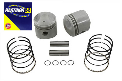 Motorshop Replica 74 inch Overhead Valve Piston Set .060 Oversize - 11-0222