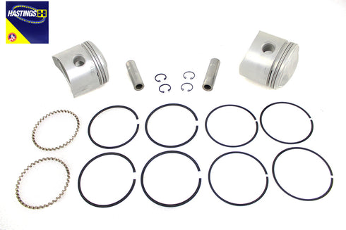 Motorshop 74 inch Overhead Valve Piston Set Standard Size - 11-0307