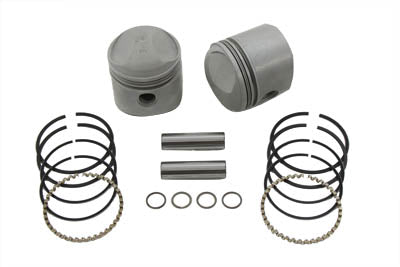 Motorshop 74 inch Overhead Valve Piston Set .020 Oversize - 11-0324