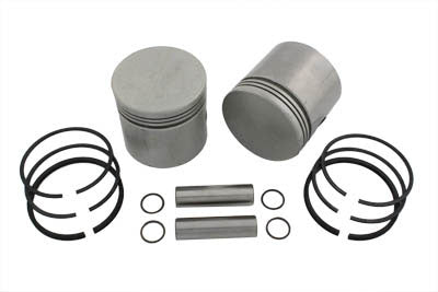 Motorshop 3-7/16 inch Piston Set .010 Oversize - 11-0409