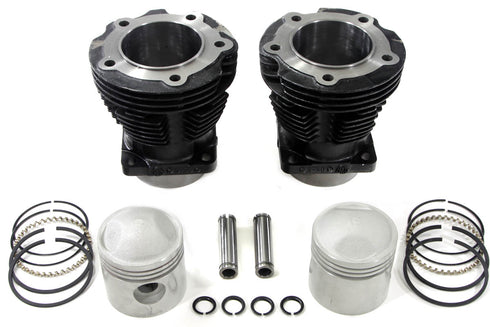 Motorshop Replica 61 inch Knucklehead Cylinder Set Black - 11-0506