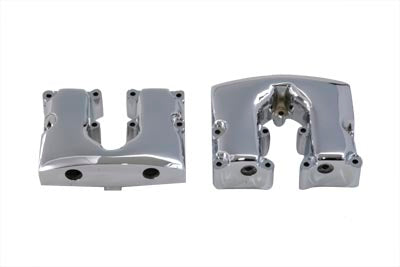 Motorshop Shovelhead Rocker Box Cover Set Chrome - 11-0534