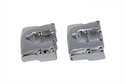 Motorshop Shovelhead Rocker Box Cover Set Chrome - 11-0534