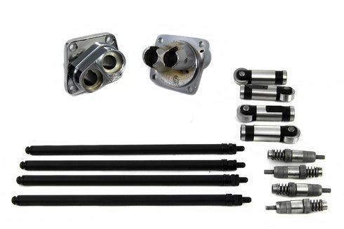 Motorshop Hydraulic Tappet Block Kit Chrome Finish - 11-0592