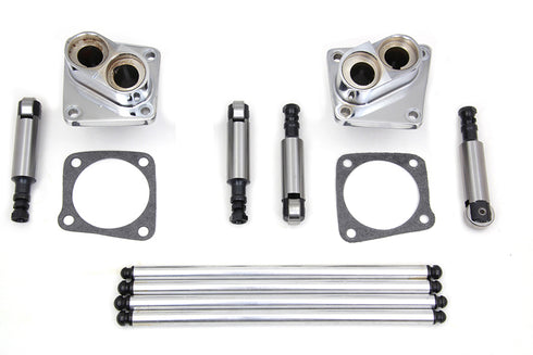 Motorshop Solid Tappet Kit Chrome Finish - 11-0596